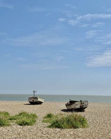 Fishing boats on Aldeburgh beach